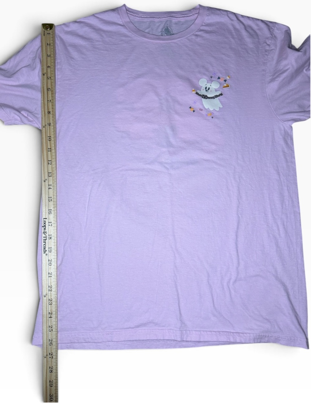 Disney Parks Pink FA-BOO-LOUS Tee Shirt Mickey/Minnie Ghost Graphic-Wmns Med - Picture 7 of 7
